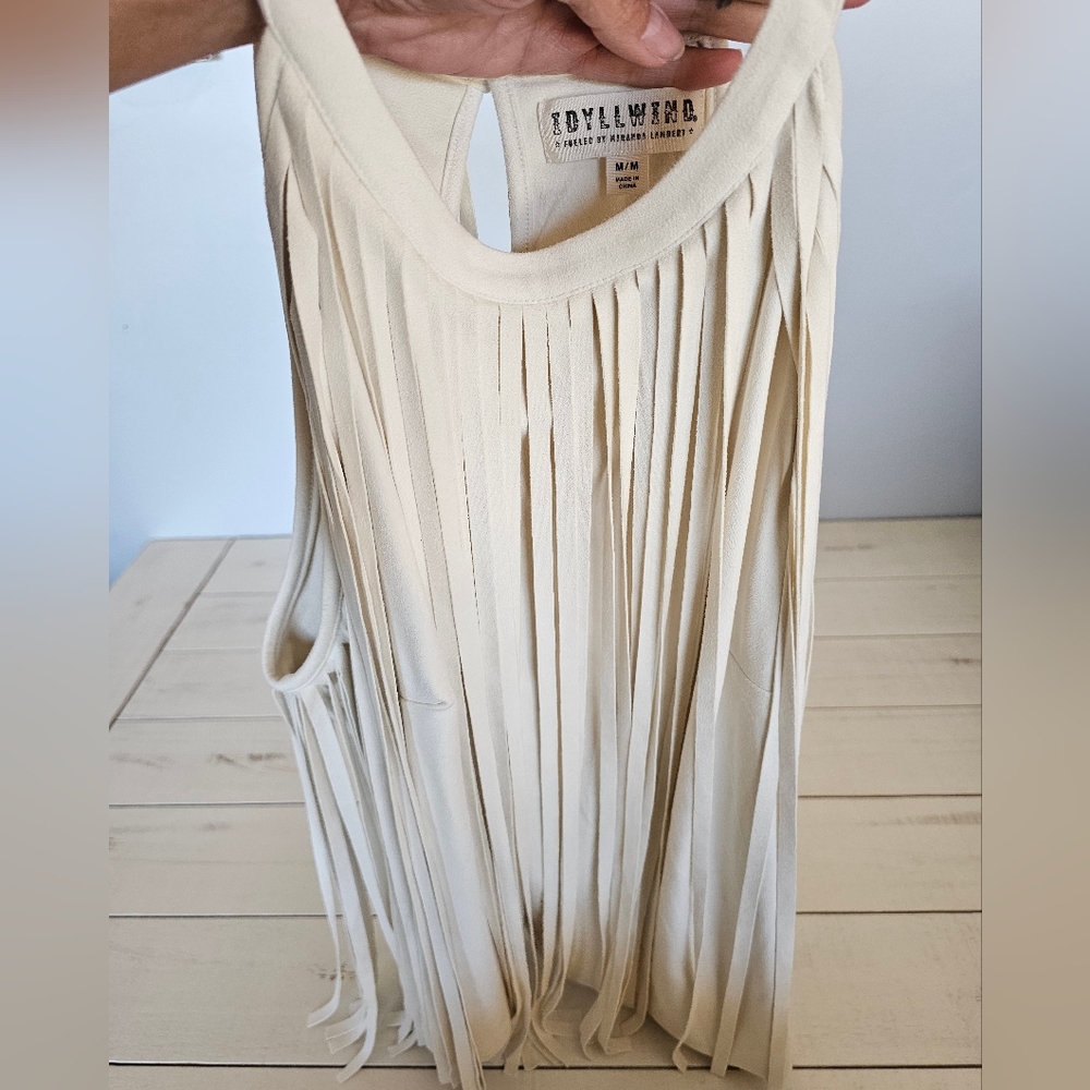 Idyllwind-  Madie Faux Suede Fringe Tank - Picture 2 of 9